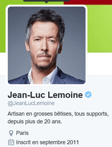 Biographie Twitter