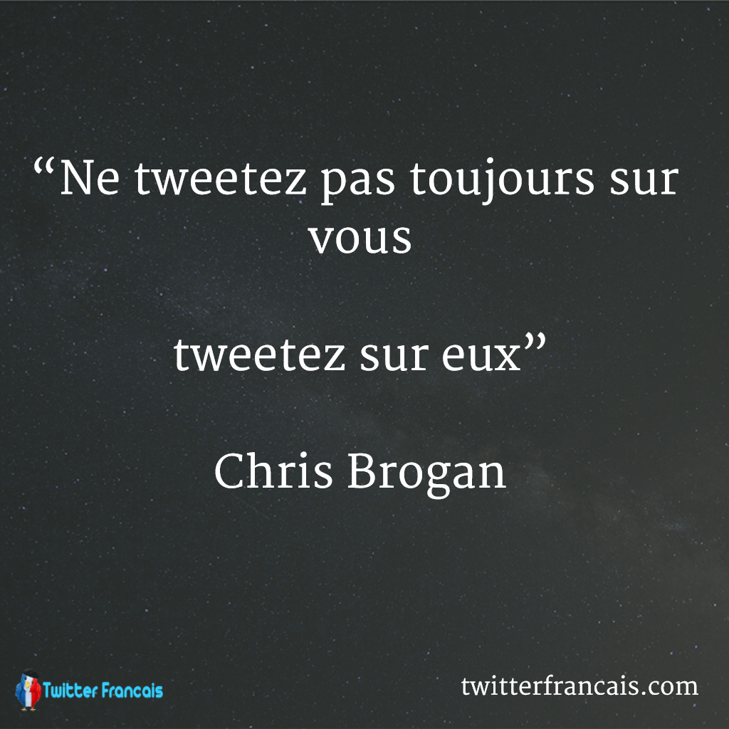 Tweetez sur eux